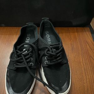 Sorel Campsneak Black Lace Up Sneakers